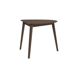 Mid Century Modern Triangular Solid <b>Wood</b> Dining <b>Table</b> <b>Small</b> Space Kitchen <b>Table</b> with Tapered Legs for 2-3 Persons - Product Image 1