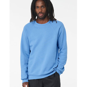 Men's Premium Raglan Sweatshirt with Custom Front Logo 100% Cotton Sponge Fleece <b>Cloud</b>-Soft Eco-Friendly Winter Pullover - Product Image 1