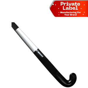 Modern Graphic Design Hockey <b>Stick</b> Black Green Outdoor Field Equipment Blank Black Green Hockey <b>Stick</b> Ready for Print Custom - Product Image 1
