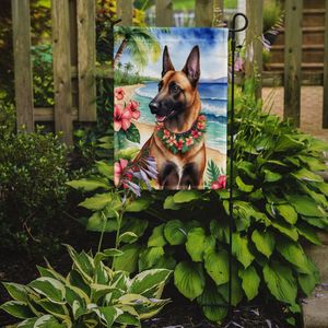 Belga Malinois Luau Garden Flag Multicolor Buzón Decorativo Yard Flag Banner Patio Obra de arte para macizos de flores Tamaño pequeño - Product Image 2