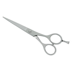 Ciseaux de coiffure professionnels SIGAL en acier inoxydable allemand, tranchants, pour droitiers, manche en acier moyen, pour barbier et salon de coiffure - Product Image 1