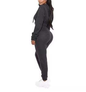 Ensemble assorti sur mesure pour femmes, taille haute, jambes larges, en coton, vente en gros, marques de boutiques, prix d'usine pour les acheteurs américains - Product Image 4