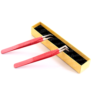 Pinzas para Extensión de Pestañas de Acero Inoxidable Antiestáticas y Anticorrosivas, 1 Pieza en Caja, Color Atractivo, Logotipo Personalizado - Product Image 3