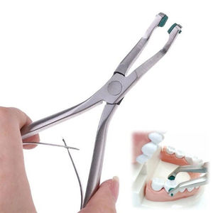 คีมจัดฟัน CE เครื่องมือจัดฟันคีมครอบฟันแบบตรงโค้ง14ซม. สร้างจากพรีเมี่ยม - Product Image 2