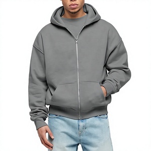 Service OEM en gros – Sweats à capuche zippés de qualité supérieure pour hommes, différents styles, en coton et polyester, pour l'hiver, décontractés - Product Image 6