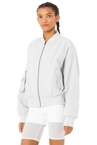 Wholesale Lightweight Quick Dry Full <b>Zip</b> <b>up</b> Bomber <b>Jacket</b> with Pockets Unisex Women Fall 2026 Polyester - Product Image 5