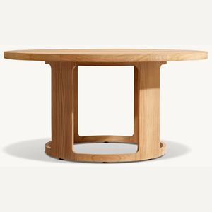 Best selling <b>round</b> <b>table</b> made of teak <b>wood</b> with modern style, suitable for cafes with a nice outdoor theme - Product Image 1