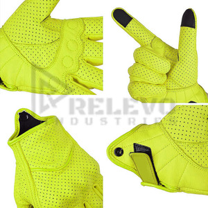 Guantes de Motociclismo de Manga Corta para Pista, con Costuras Resistentes de Alta Calidad, Palma Antideslizante con Agarre Protector - Product Image 5