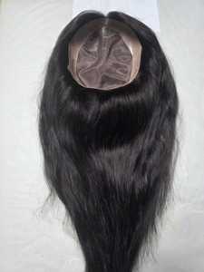 Long Natural Black Human Hair <b>Wig</b> Mono Base Premium Quality Remy Hair Indian Hair For Women - Product Image 4