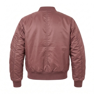 Casual Bomber <b>Jacket</b> Greek Wear Sorority Products Lightweight Full Zip Ribbed Waistband Outerwear - Product Image 2