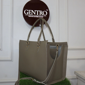 Bolsa de Transporte para Perros a la Moda – Bolso de Viaje para Perros de Cuero Resistente con Asas Cómodas - Product Image 1
