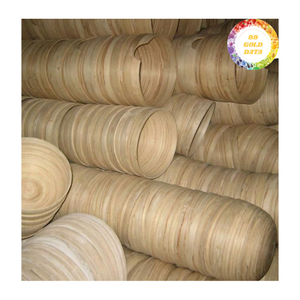 Tazón Enrollable de Bambú Ecológico con Cuchara, Forma Redonda, Color Natural, para Uso en Campamentos - Product Image 2