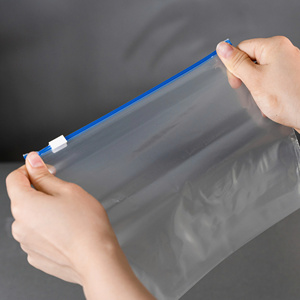 Easy-to-use <b>zip</b>-<b>lock</b> <b>bags</b>, eco-friendly, reusable, microwave-safe, 45-70mm thick, custom logo printing, airtight, and odor-proof - Product Image 1