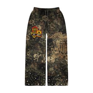 Survêtements de jogging streetwear personnalisés effet vieilli, épais, respirants, hiver, grandes tailles, avec impression sérigraphiée, sweat à capuche zippé et pantalon de survêtement - Product Image 4