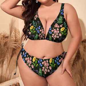 Hot Style <b>Bikinis</b> Beachwear Sexy Swimwear Two Pcs <b>Set</b> Sublimation Printed Design Anti Shrink <b>Plus</b> <b>Size</b> Woman Swimwear - Product Image 5