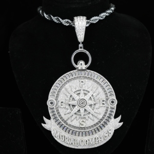 Colgante de Moissanita Totalmente Incrustada con Símbolo de Dólar, Joyería Hip Hop, Engaste de Garra de Oro Personalizado, Plata 925, Hermoso Regalo para Ella - Product Image 1