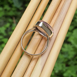 Ametrine Gemstone <b>Ring</b> Handmade Sterling <b>Silver</b> 925 Geometric Trendy Wedding Engagement Accessories Rose Gold Plated <b>Men</b> Gift - Product Image 6