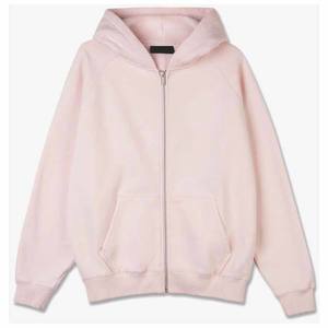 Sudadera con Capucha y Cremallera para Mujer, Color Rosa Claro, 100% Poliéster, Tejido de Punto, Corte Regular, para Otoño e Invierno, Fabricada en Pakistán - Product Image 2