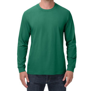 เสื้อเชิ้ตแขนยาววินเทจผ้าฝ้ายแท้ 100% สำหรับผู้ชาย แบบปรับแต่งได้ เสื้อยืดสองชั้นเนื้อหนา ทรงโอเวอร์ไซส์ - Product Image 5