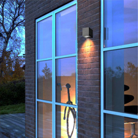 Lámpara de Pared Exterior Cilíndrica de Plástico GU10 IP44, Luz Blanca Cálida, con Nuevo Diseño