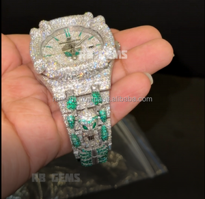 Reloj Mecánico Tourbillon de Lujo 2025 con Moissanita VVS, Acero Inoxidable, Esfera de Cristal Blanco Dorado, Diseño Encantador para Hombre y Mujer - Product Image 1