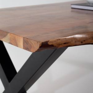 Juego de Comedor Vandana Aureo Lyra de Madera de Acacia con Diseño Contemporáneo Hecho a Mano - Product Image 4