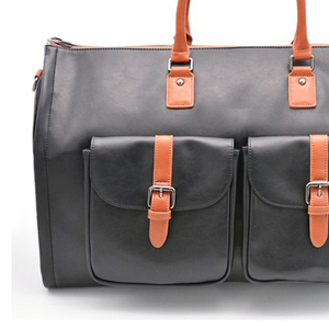 Handmade Genuine Vintage Leather Luxury Casual Sport Weekender Gym <b>Duffel</b> <b>Bag</b> Polyester Custom Pattern Brown Shoulder Travel <b>Bag</b> - Product Image 5