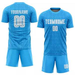 Uniformes de Fútbol Personalizados para Adultos, Transpirables y de Secado Rápido, Sublimados con Impresión Térmica, Logotipo Personalizado, Tallas Grandes, Servicio OEM - Product Image 2