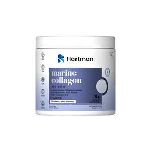 Colágeno Marino Tipo I y III en Polvo, Sabor a Arándano y Menta, Polvo Fino, Grado Alimenticio, Materia Prima - Product Image 1