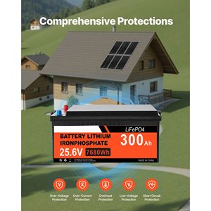 Kit di Energia Solare Monocristallina 24V 6*200W + Batteria LiFePO4 300Ah + Regolatore di Carica MPPT 60A - Product Image 5