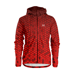 Wholesale Spring Wear Eco Friendly Custom Pattern Quick Dry Waterproof Breathable Nylon Coated Zipper Casual Hooded Windbreakers - Product Image 1