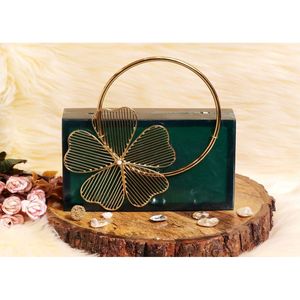 Pochette de soirée élégante en résine artisanale pour femmes, vaisselle et décoration - Product Image 5