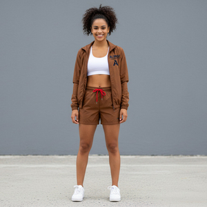 Survêtement coupe-vent imperméable personnalisé avec logo imprimé sur le devant, en polyester/nylon, pour l'entraînement, couleur unie - Product Image 3