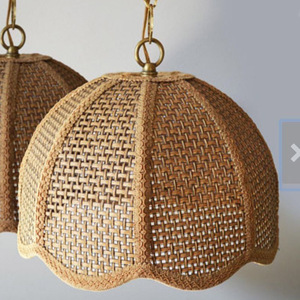 Handcrafted Jute Pendant <b>Light</b> Rustic Boho <b>Rope</b> Chandelier Natural Fiber Woven Hanging Lamp for Home Restaurant Cafe Decoration - Product Image 4