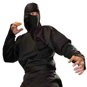 Tenue d'arts martiaux Ninja pour adultes et garçons – Produit tendance et fiable pour le sport – 100 % polyester – Vêtements d'arts martiaux – Combinaison Ninja - Product Image 3