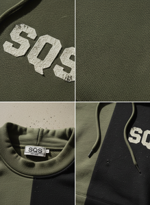 Sudadera Premium Bicolor Negra y Verde Oliva - Prenda Urbana Personalizada de Alta Calidad - Product Image 3