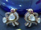 AMAIRA JEWELS Cute Animal Shape Classic <b>Stud</b> Earrings Crystal Rhinestone Ruby Eyes Women's Everyday Wear Jewelry <b>Silver</b> Gold - Product Image 5