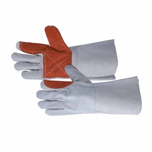 Gants de soudage en cuir de vachette pleine fleur haute performance, résistants à la chaleur, ignifuges et robustes pour la lutte contre les incendies - Product Image 2
