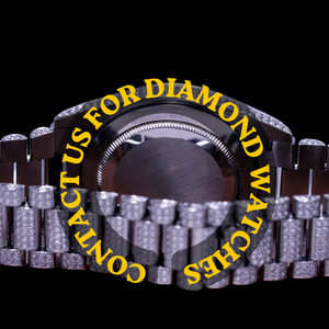 Reloj Clásico Hip Hop de Diseño Personalizado con Esfera Azul Cielo Redonda de Diamantes Moissanite Totalmente Cubiertos de Piedras, Características Únicas y Movimiento de Cuarzo de Lujo - Product Image 3