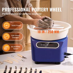 Tornio per Ceramica da 10 Pollici, 350W, Elettrico a Trasmissione Diretta, con Pedale e Schermo LCD Touch, Macchina per Modellare Ceramica e Smalto - Product Image 2