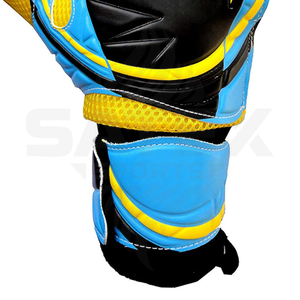 Gants de gardien de but de football professionnels unisexes haute performance, nouveaux, en cuir naturel, à doigts semi-circulaires, avec paume inversée, résistants à l'usure - Product Image 4