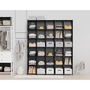 Portable 9-Cube Closet <b>Storage</b> Organizer Mobile Closet Systems & Cubes Shelves for <b>Clothes</b> - Product Image 2