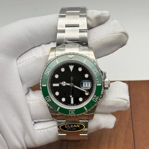 Reloj de Buceo Automático de Acero Inoxidable de Alta Calidad con Esfera Negra, Bisel de Cerámica Verde para Brazalete, Cristal de Zafiro, Movimiento ETA - Product Image 1