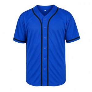 Maillot de baseball respirant, noms d'équipe personnalisés en stock, uniforme d'équipe unisexe pour adultes, manches courtes, été, nom et numéro personnalisés - Product Image 2