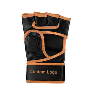 Diseña Tu Propio Logotipo, Guantes de MMA de Cuero Vacuno Auténtico de Alta Calidad, Absorbentes de Humedad, Ligeros, con Cierre de Gancho y Bucle, Unisex - Product Image 3