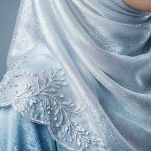 Fabricante de Hijabs de Alta Calidad, Conjunto de Hijab de Chifón Twill, Pasadores Magnéticos para Gorro Interior, Suave, Transpirable, Prendas de Moda Premium para la Cabeza, Elegante - Product Image 1