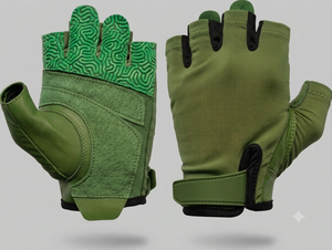 Rhino Fitness Adjustable Lightweight Polyester Fitness <b>Gloves</b> Non Slip Breathable Half Finger for <b>Weight</b> Lifting Gym Workouts - Product Image 2
