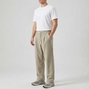 <b>Mens</b> Winter Warm Joggers <b>Pants</b> <b>Fleece</b> Inside Thermal Lined Soft Fabric Cozy <b>Lounge</b> Casual Homewear Elastic - Product Image 2