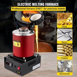 1750W digitale elettrico forno fusorio 3KG capacità oro fonderia W/grafite crogiolo per gioielli metalli preziosi raffinazione per - Product Image 2