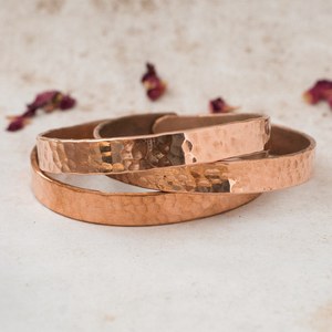 Best Copper Magnetic Natural Copper Handmade Personalization Embossed Design Promotional Christmas <b>Gift</b> for Daily Wear - Product Image 5